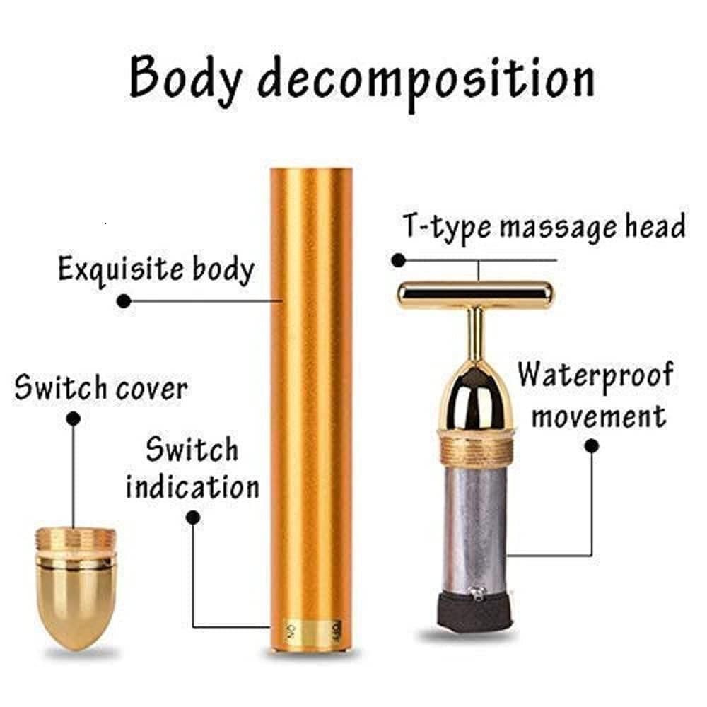 Electric Facial Massage Roller 24K Gold